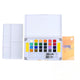 Watercolour Paint Set – 24  Vibrant Colours with Palette & Water Brush Pens