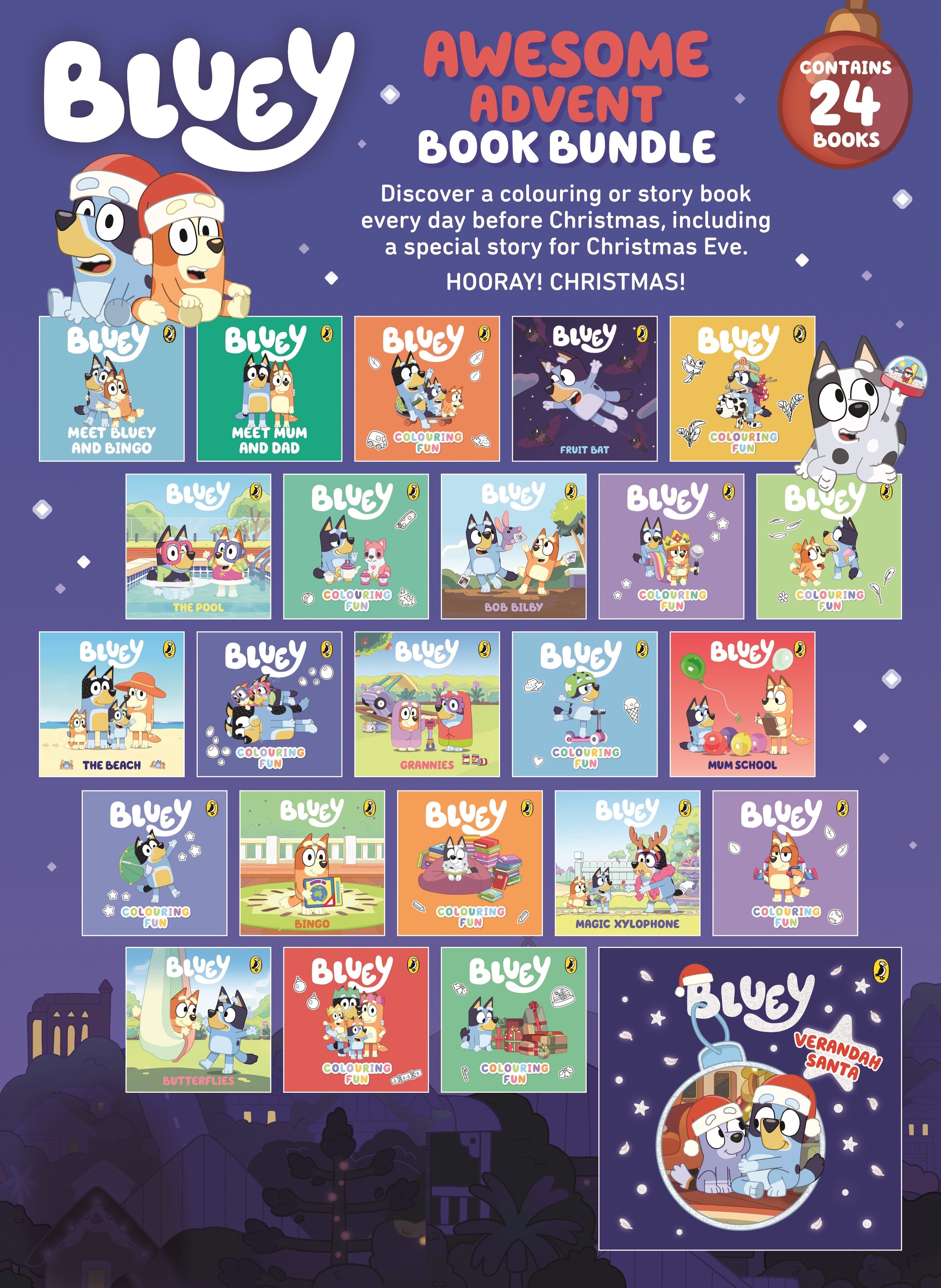 Bluey Advent Calendar Book Collection GoGoKids Toy Shop Buy Toys