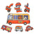 Mideer My First Puzzle 6-In-A-Box! Set of Vehicles