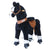 PonyCycle Ride On Black Horse Medium Size