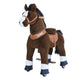 PonyCycle Ride On Dark Brown Horse Medium Size