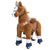 PonyCycle Ride On Light Brown Horse Medium Size