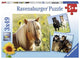 Ravensburger Loving Horses Puzzle 3x49pc